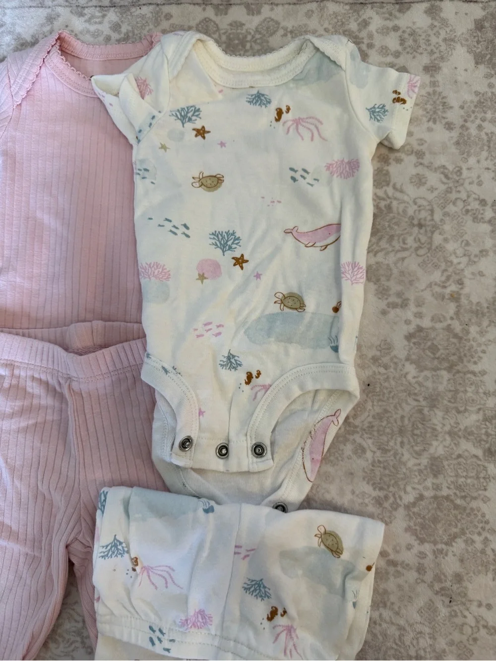 BUNDLE 4 Carters Matching Sets Onesie and Pants